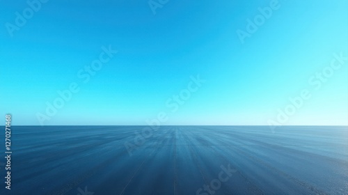 Wallpaper Mural Vast Expanse of Smooth Asphalt Under a Clear Azure Sky, Perfect for Minimalist Designs and Backgrounds Torontodigital.ca