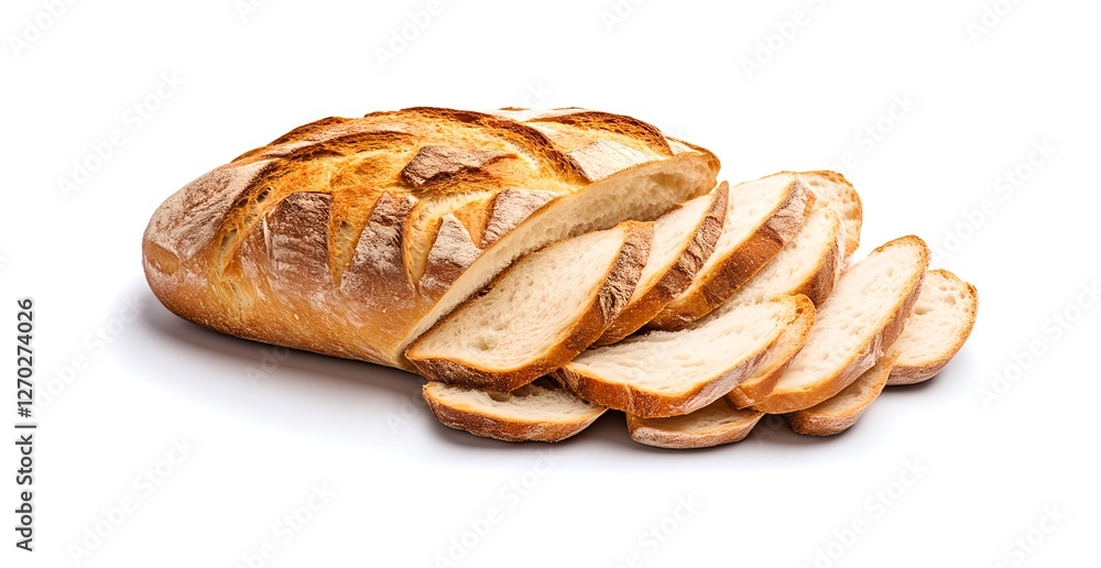 Golden-crusted Italian bread, freshly sliced and ready to enjoy! Golden-crusted Italian bread, freshly sliced and ready to enjoy!