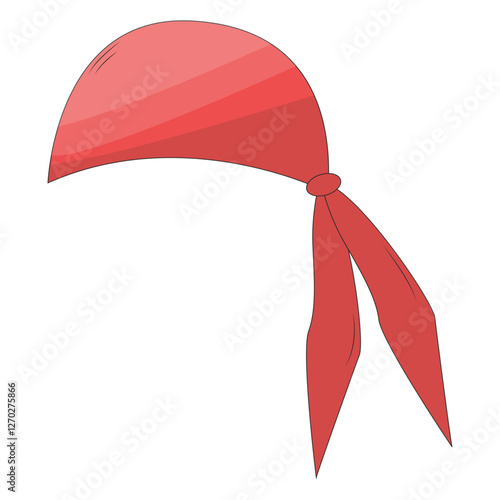Cute Pirate Treasure Element Isolated on White Background. Flat Cartoon Vector Illustration.