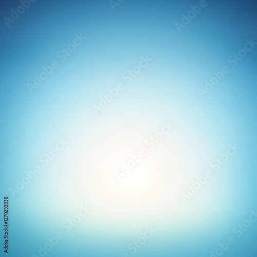 Soft blue gradient background, bright center, serene photo