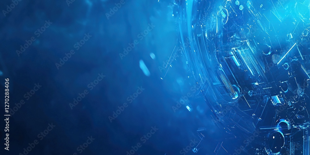 Abstract Blue Digital Sphere Futuristic Technology Background Design Abstract Blue Digital Sphere Futuristic Technology Background Design