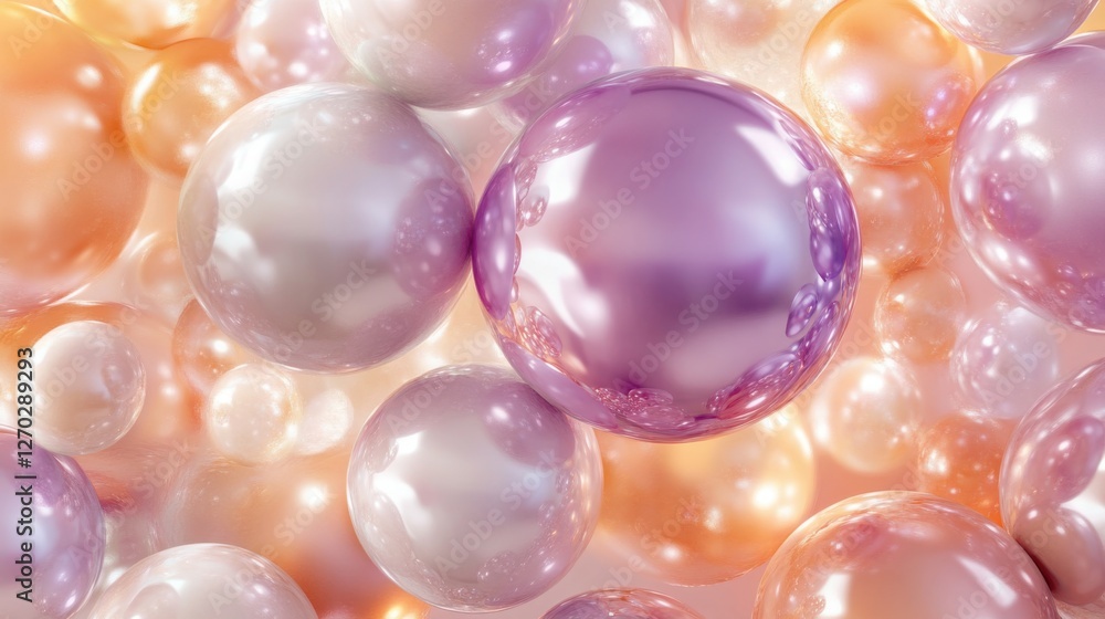 Gradient Spheres with Luminous Reflections – Abstract background Gradient Spheres with Luminous Reflections – Abstract background