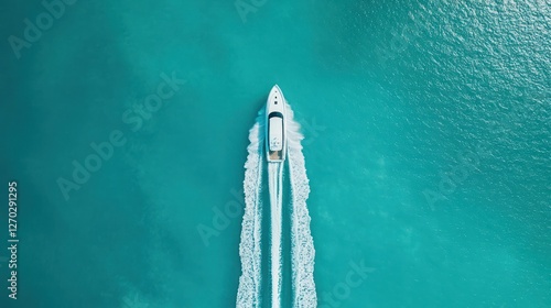Boat Sailing on Turquoise Water