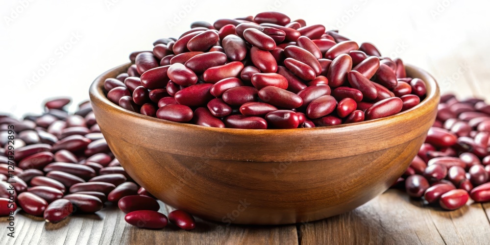 A large pile of red kidney beans in a bowl , food, beans A large pile of red kidney beans in a bowl , food, beans