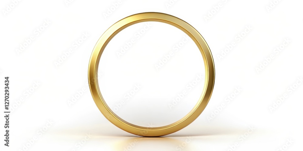 Golden circle with sun behind , golden circle, circular shape Golden circle with sun behind , golden circle, circular shape