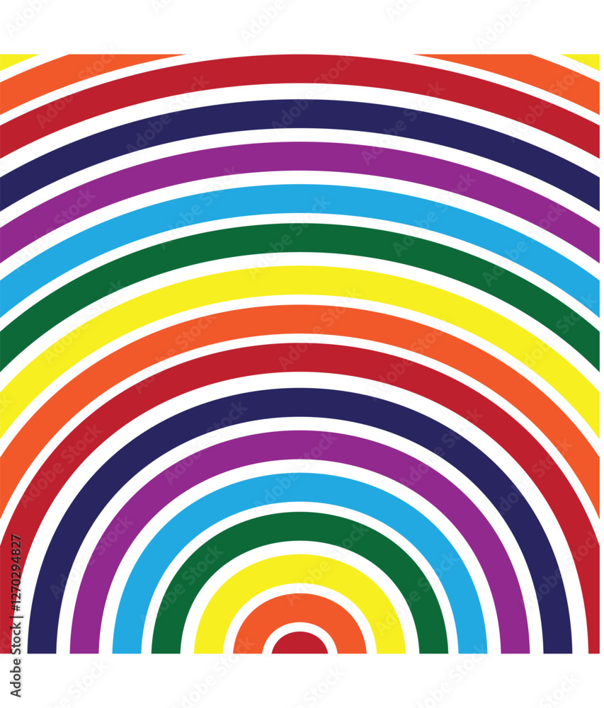 Obraz premium modern abstract rainbow colour horizontal sunbrust pattern.