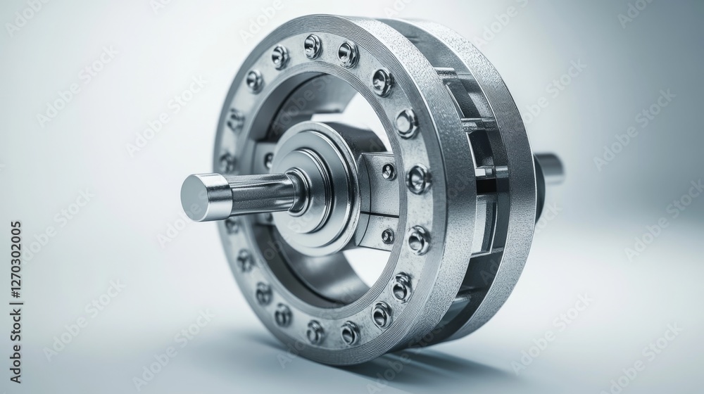 Secure Banking Lock with High-Detail 3D Rendering in Isolated Space Secure Banking Lock with High-Detail 3D Rendering in Isolated Space