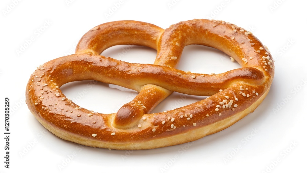 Golden Pretzel: A freshly baked pretzel with a glossy sheen, sprinkled with coarse salt. It’s the perfect image to use for advertisements for breweries, beer gardens, bakeries. Golden Pretzel: A freshly baked pretzel with a glossy sheen, sprinkled with coarse salt. It’s the perfect image to use for advertisements for breweries, beer gardens, bakeries.