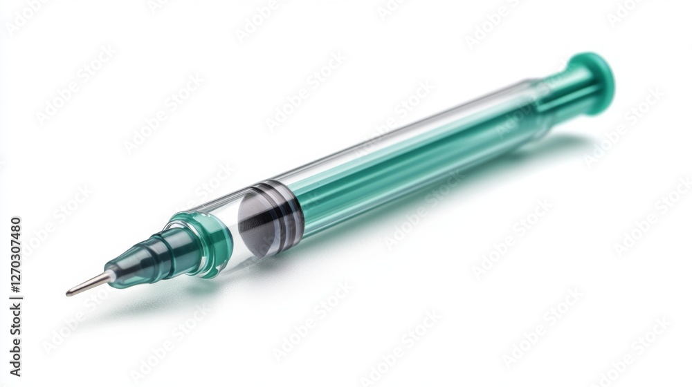 Fototapeta premium Isolated Insulin Pen on White Background for Medical Use