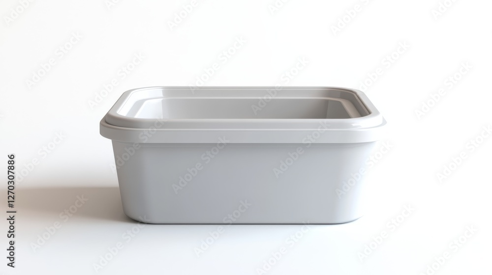 Isolated Litter Box on White Background for Clean Aesthetics Isolated Litter Box on White Background for Clean Aesthetics
