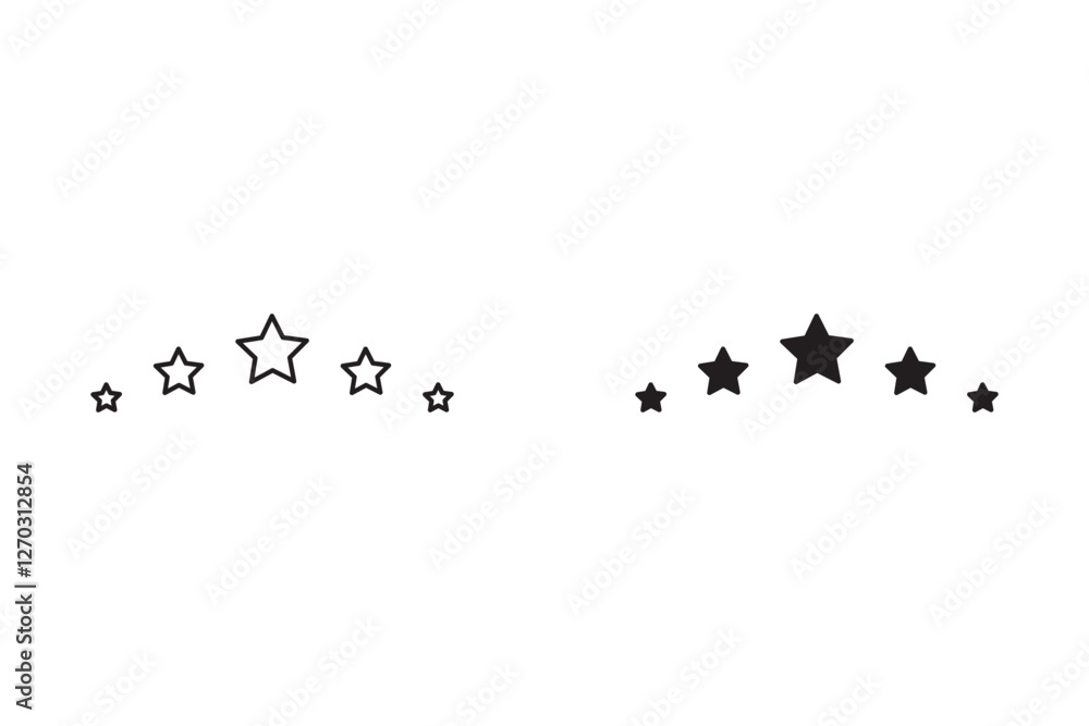 Five star customer product review icon set. Five star rating. Yellow 5 star flat icon for apps and websites. Quality, customer ratings, feedback. Five star customer product review icon set. Five star rating. Yellow 5 star flat icon for apps and websites. Quality, customer ratings, feedback.