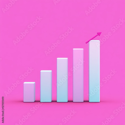 Free Download Vibrant Pastel Bar Graph Illustrates Positive Business Growth - GFXLoad
