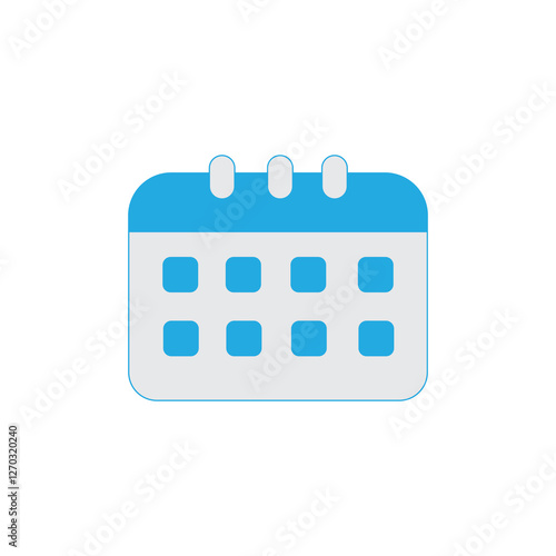calendar logo icon illustration flat