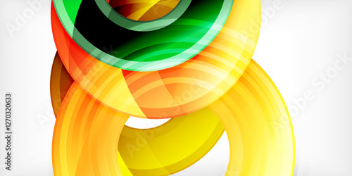 Circles, round elements, ring shapes premium background. Vector Illustration For Wallpaper, Banner, Background, Card, Book Illustration, landing page