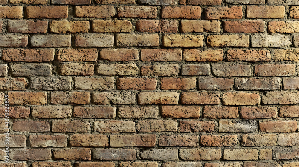 Obraz premium Textured Red Brick Wall Background for Construction and Design