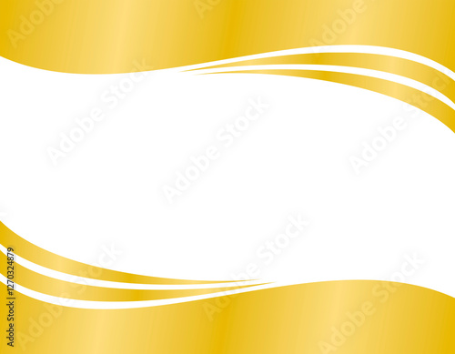 gold header footer element transparent background