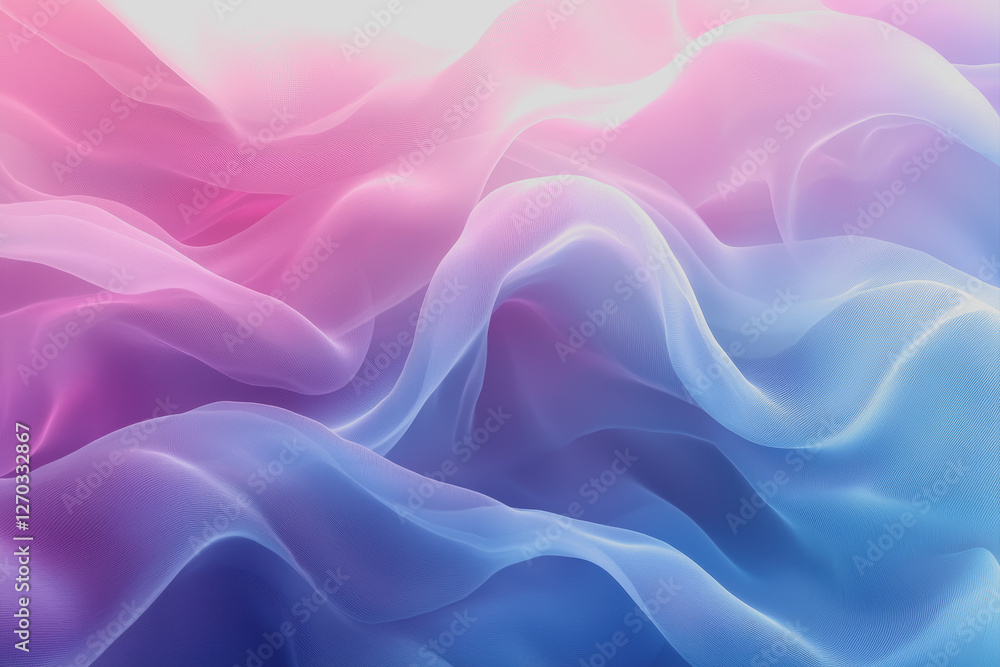 Obraz premium Background design featuring pink and blue flowing wave patterns on a smooth surface