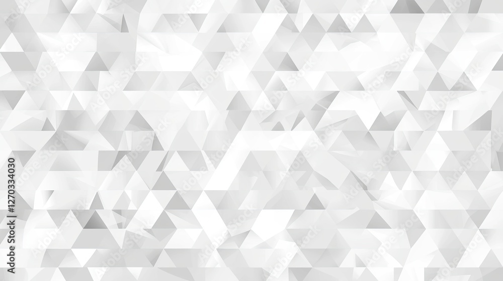 Abstract geometric pattern of white and gray triangles creating a modern design background Abstract geometric pattern of white and gray triangles creating a modern design background