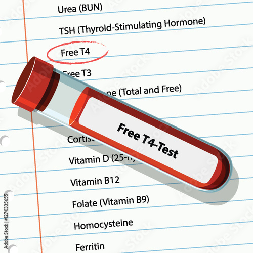 Medical Blood Test Illustration