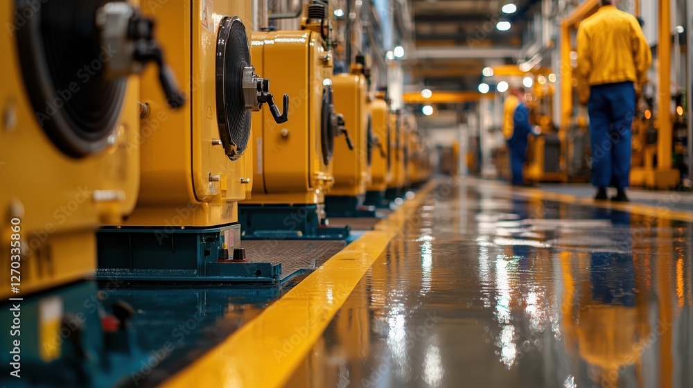 Industrial Factory Interior Featuring Machinery and Equipment in a Clean and Organized Environment Highlighting Productivity and Modern Technology Industrial Factory Interior Featuring Machinery and Equipment in a Clean and Organized Environment Highlighting Productivity and Modern Technology