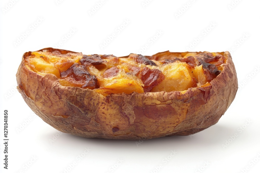 Crispy baked potato half filled with cheesy filling. Perfect for restaurant menus, food blogs, and recipe websites. Crispy baked potato half filled with cheesy filling. Perfect for restaurant menus, food blogs, and recipe websites.