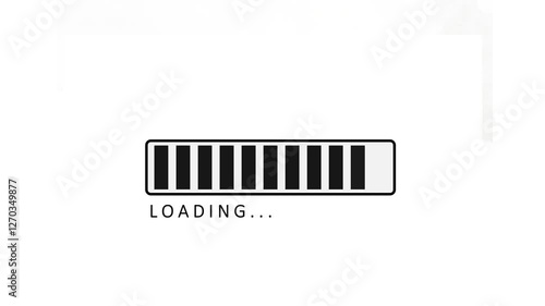 Loading bar , waiting loading bar animation onwhite background