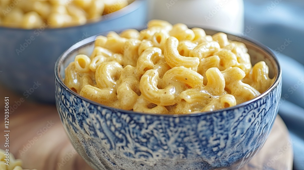 Vegan mac and cheese made with cashew-based sauce, comfort food without dairy Vegan mac and cheese made with cashew-based sauce, comfort food without dairy