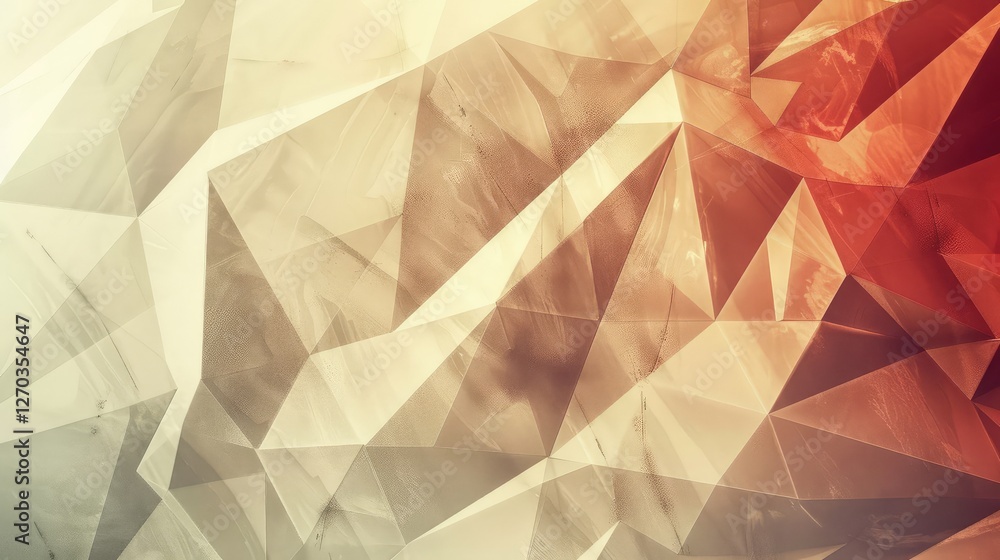 Naklejka premium Intricate Geometric Abstract Background with Warm and Cool Tones