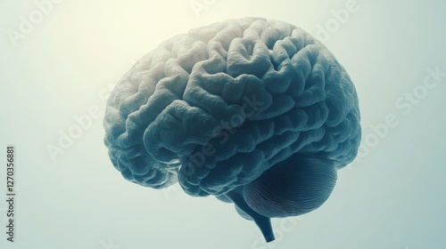 Human Brain Structure with Intricate Details and Soft Lighting Effects