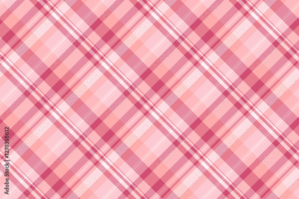 Up texture textile plaid, girl pattern check seamless. Buffalo tartan fabric background vector in red and light colors. Up texture textile plaid, girl pattern check seamless. Buffalo tartan fabric background vector in red and light colors.