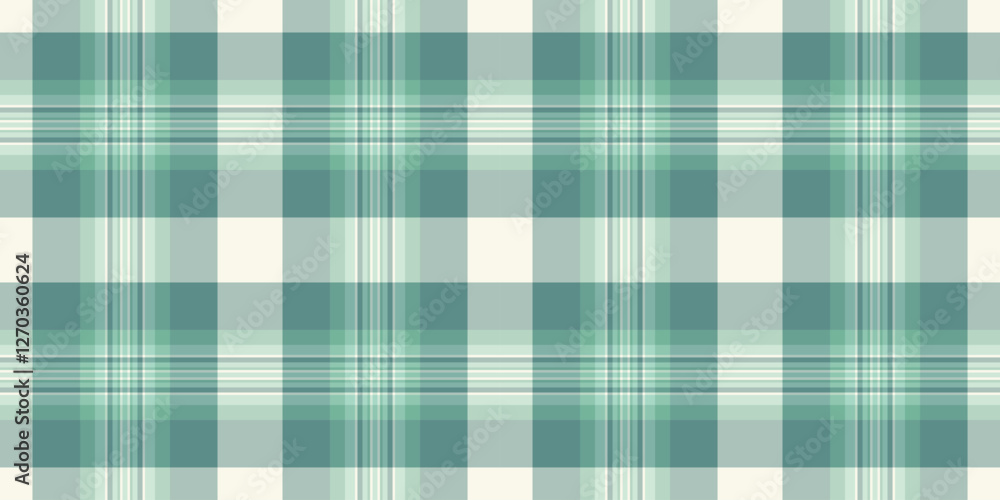 Obraz premium Content tartan seamless background, commercial check plaid vector. Household textile pattern texture fabric in pastel and light colors.