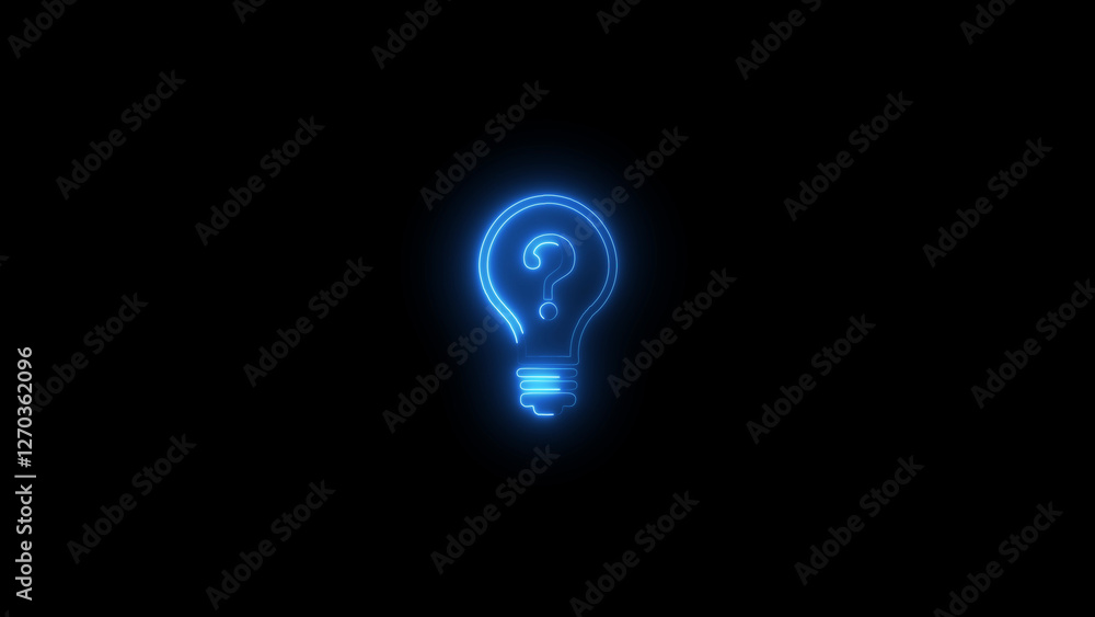 light bulb with question sign illustration concept light bulb with question sign illustration concept