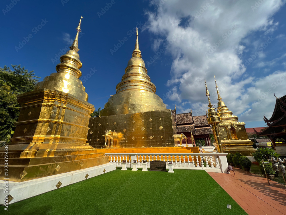 Wat Phra Singh Woramahawihan Buddhist temple in Chiang Mai