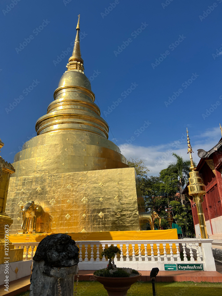 Wat Phra Singh Woramahawihan Buddhist temple in Chiang Mai