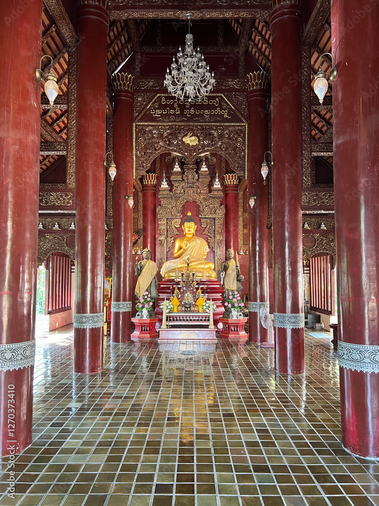 Buddha at Wat Pan Sao Buddhist temple
