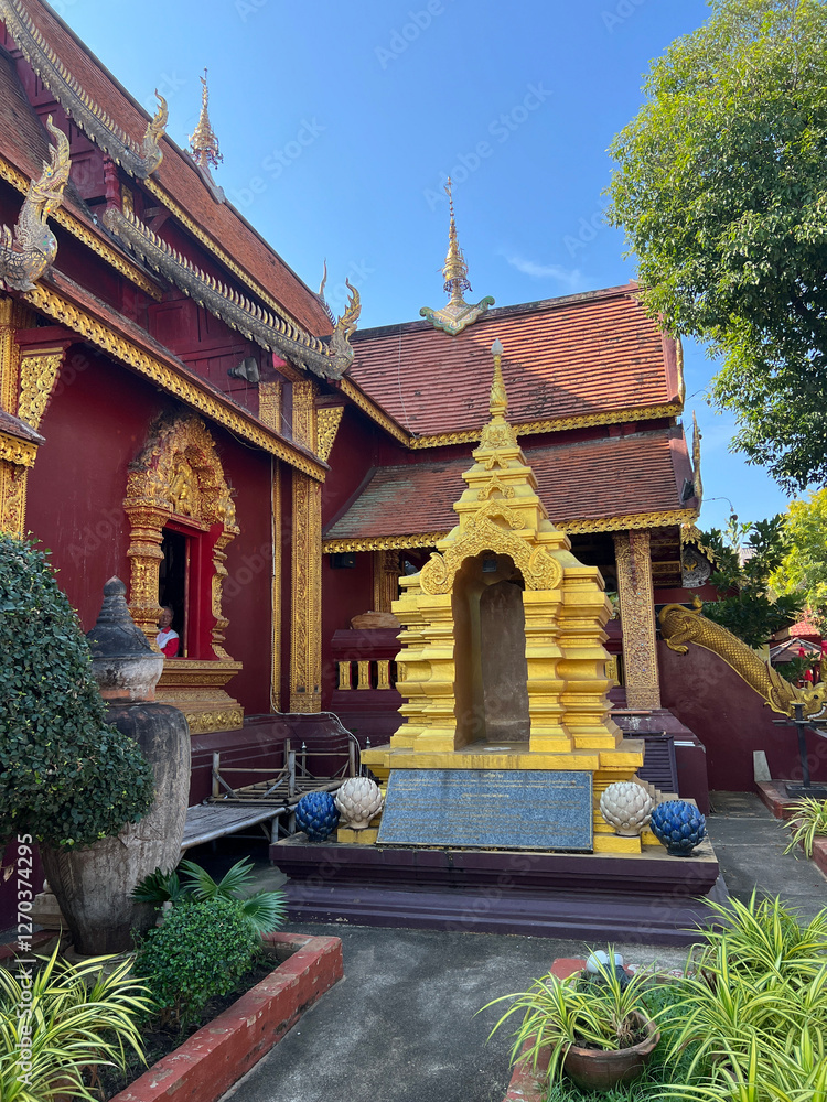 Wat Sri Suphan Buddhist temple in Chiang Mai