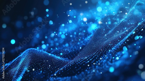 Abstract Blue Digital Background