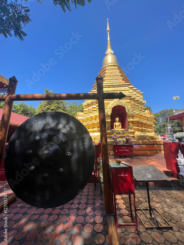 Obraz na płótnie Wat Phan On Buddhist temple in Chiang Mai w salonie