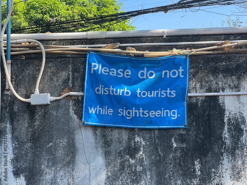 Sign in the city Chiang Mai