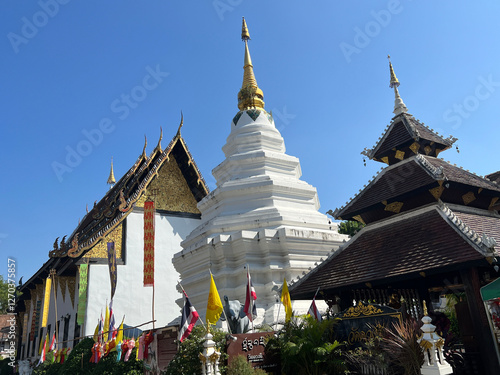 Wat Duang Dee Buddhist temple in Chiang Mai