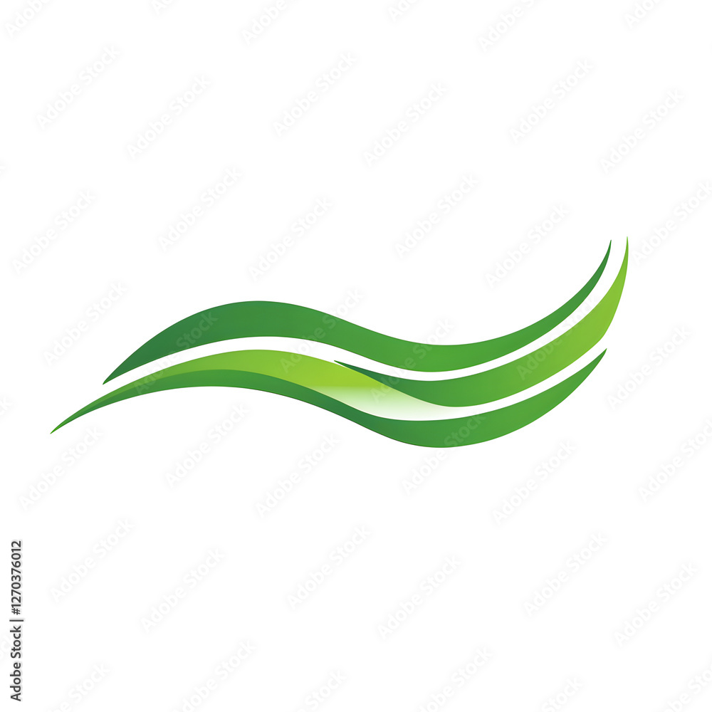 A minimalistic green wave flowing across the logo, symbolizing clean energy and water conservation A minimalistic green wave flowing across the logo, symbolizing clean energy and water conservation
