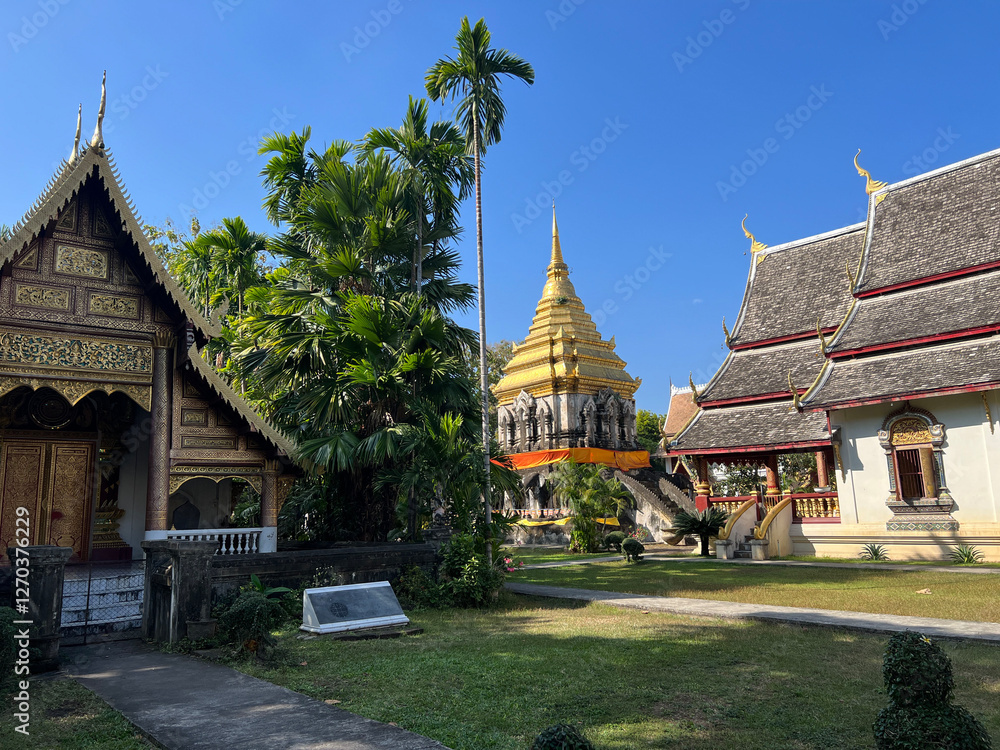 Wat Chiang Mun Buddhist temple in Chiang Mai