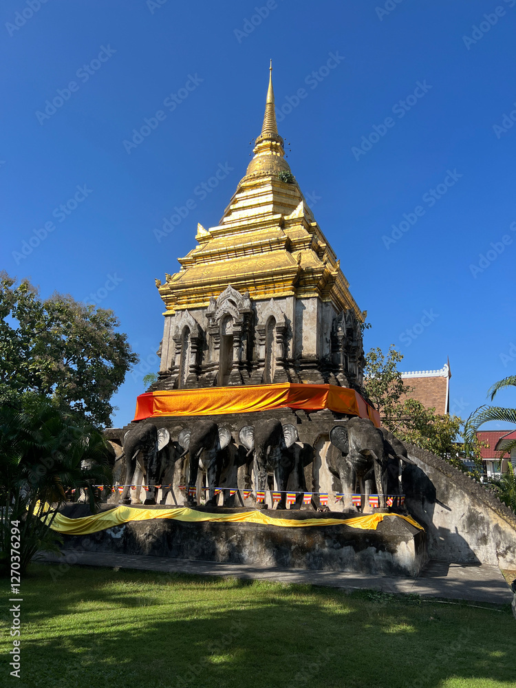 Wat Chiang Mun Buddhist temple in Chiang Mai