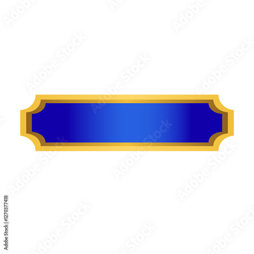 Banner Gold Text Frame Border