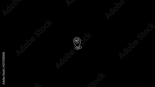 location icon animation video
