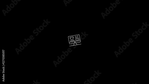 online shopping icon animation