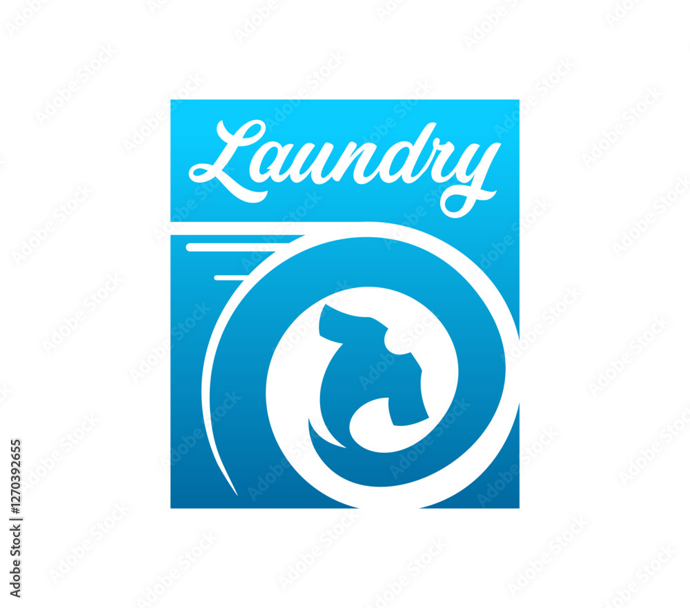 Laundry badge with washing machine and t shirt clothes silhouette, vector icon. Laundry and dry wash service or laundromat emblem of blue washing machine and shirt with tumble spin in washer window Laundry badge with washing machine and t shirt clothes silhouette, vector icon. Laundry and dry wash service or laundromat emblem of blue washing machine and shirt with tumble spin in washer window