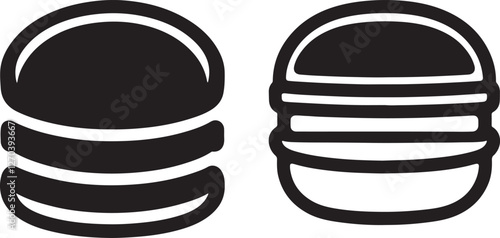 PrintBurger icon vector. burger sign and symbol. hamburger