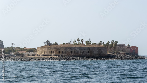 Dakar, Senegal – View of the Castel of Gorée on Gorée Island, located 3 km off Dakar’s coast. A historic site with colonial remains and ocean views, part of a UNESCO World Heritage Site.