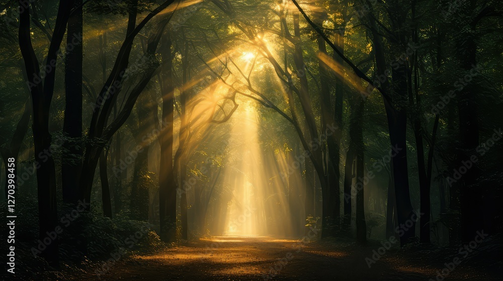 Obraz premium trees infinite light